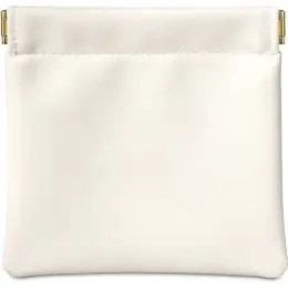 Eva & Elm Plush PU Tech & Accessory Pouch Cream